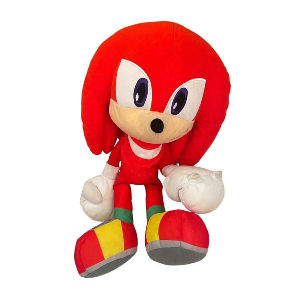 Red Plush Knuckles-Inspired Stuffed Animal